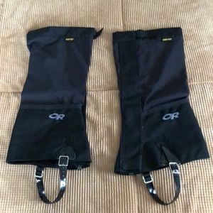 Outdoor Research hiking gaiters.